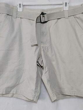 Massimo Supply Mens 40 Flat Front Shorts & Belt 10" Inseam Stretch NEW T